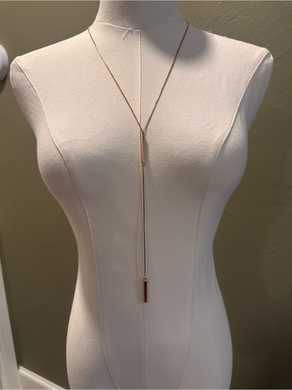 Kendra Scott Rose Gold Long Y-Lariat Necklace